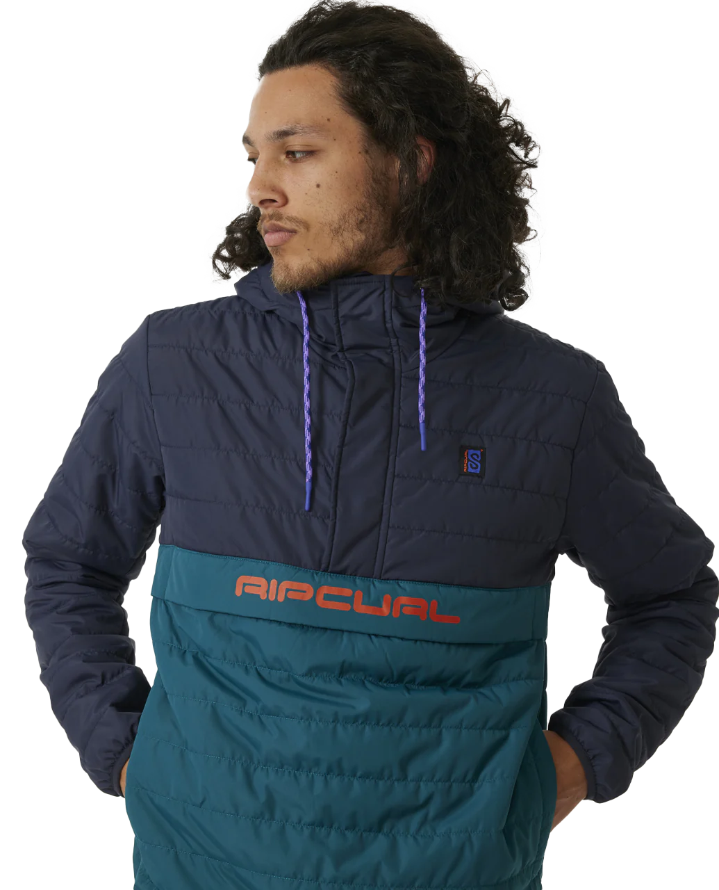 Rip Curl Search Anorak Puffer - Purple Night