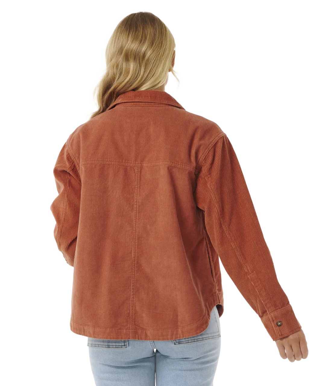 Rip Curl Womans Stevie Cord Shirt - Dark Rust