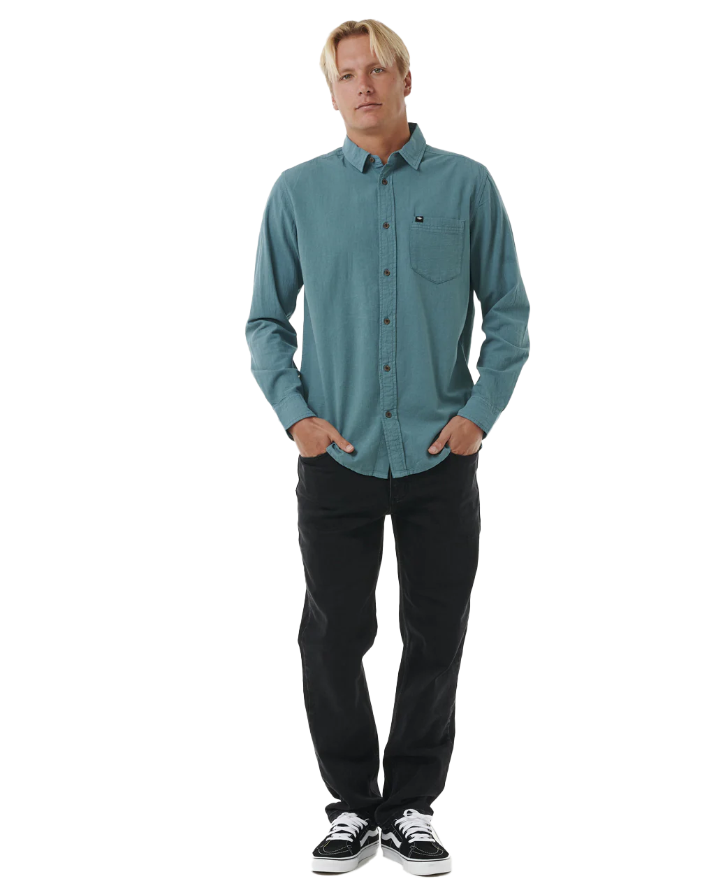 Rip Curl Classic Surf Washed Shirt - Bluestone