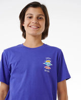 Rip Curl Kids Search Icon T-Shirt - Wild Berry