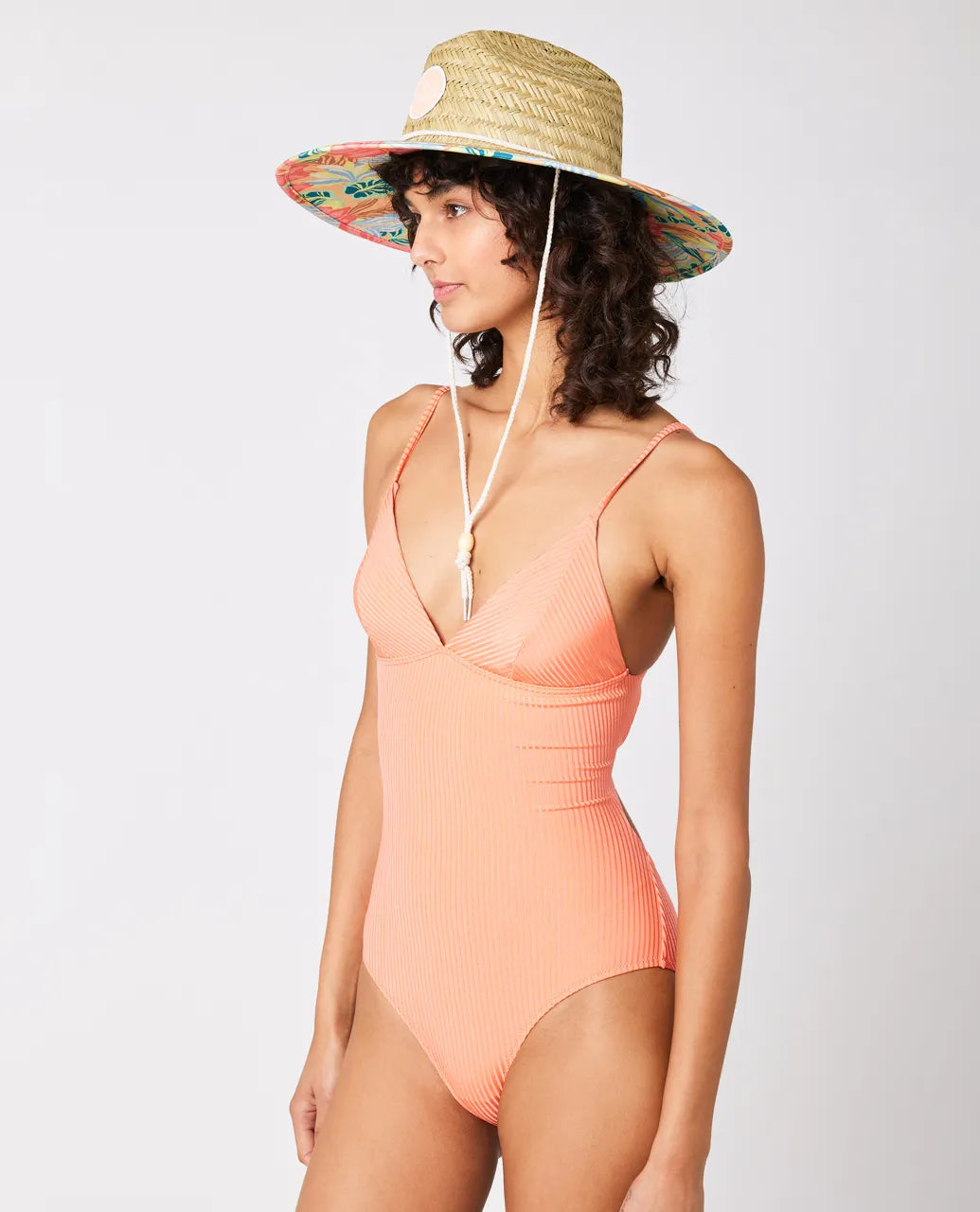 Rip Curl Modern Rib One Piece Swimsuit - Coral