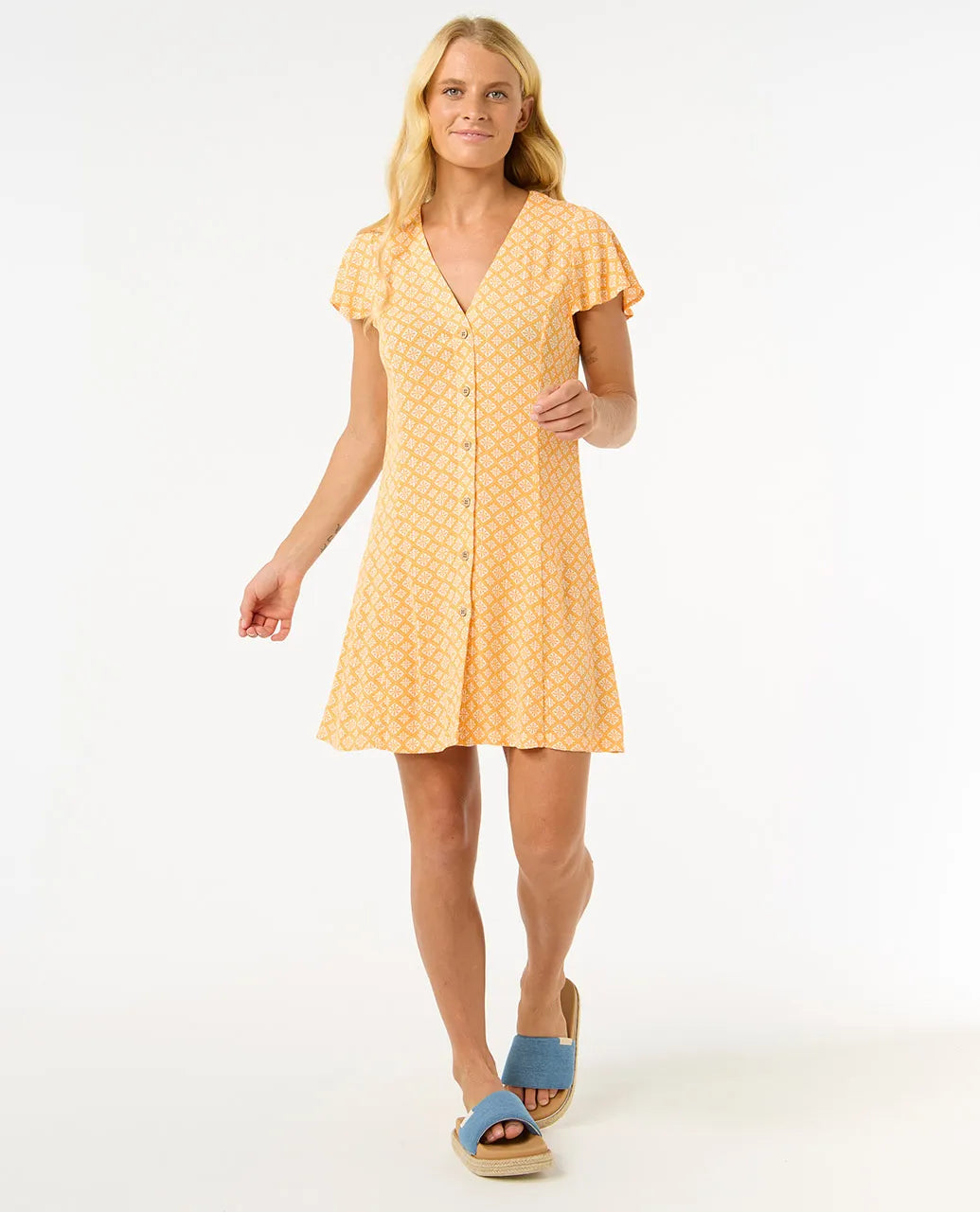 Rip Curl San Carlos Button Mini Dress