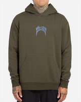 Lost Mayhem Bolts Heavy Hoodie - Dusty Olive