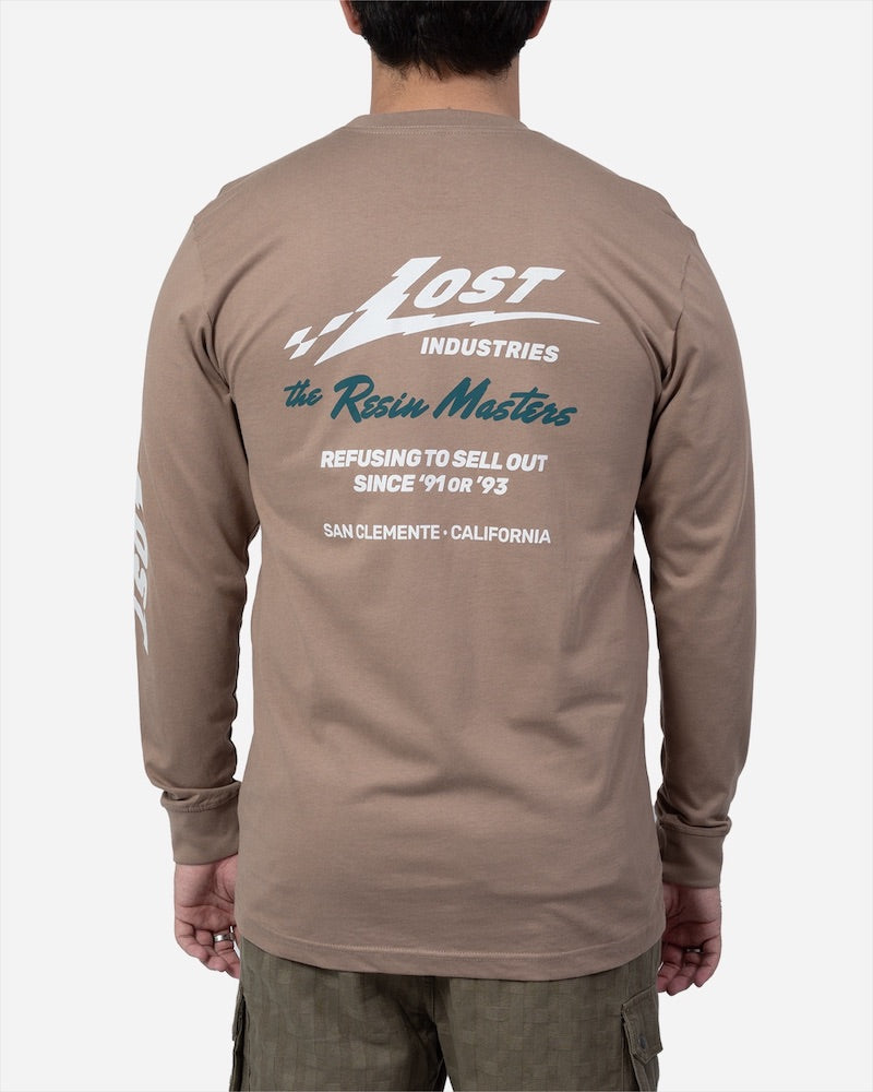 Lost Resin Masters Heavyweight L/S T-Shirt - Latte