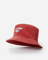 Rip Curl Kids Diamond Cord Bucket Hat - Hot Coral