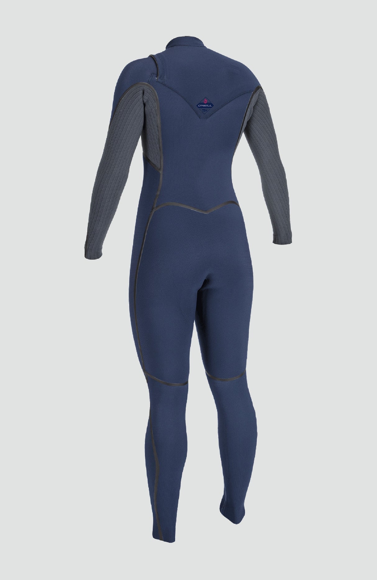 O'Neill Womens Hyperfreak Fire 5/4 Chest Zip Winter Wetsuit - Navy/Shade