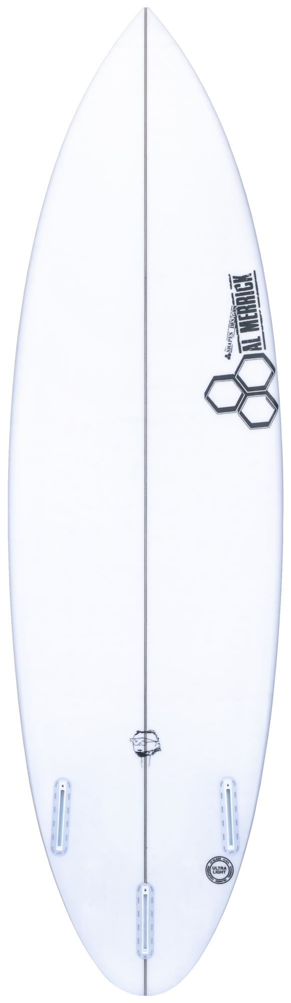 Al Merrick Neckbeard 3 Round Tail Surfboard Futures-Hardboards-troggs.com