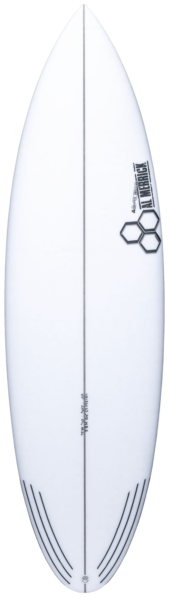 Al Merrick Neckbeard 3 Round Tail Surfboard Futures-Hardboards-troggs.com