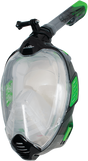 Alder Avance Full Face Mask & Snorkel - Green-Swim & Snorkel Accessories-troggs.com