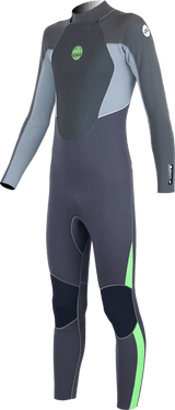 Alder Junior Stealth 5/4/3 Wetsuit - Jet-Kids Wetsuits-troggs.com