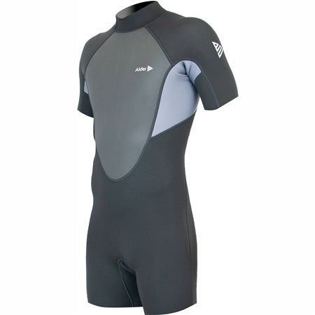 Alder Mens Impact 3/2 Shortie - Grey-Wetsuits-troggs.com