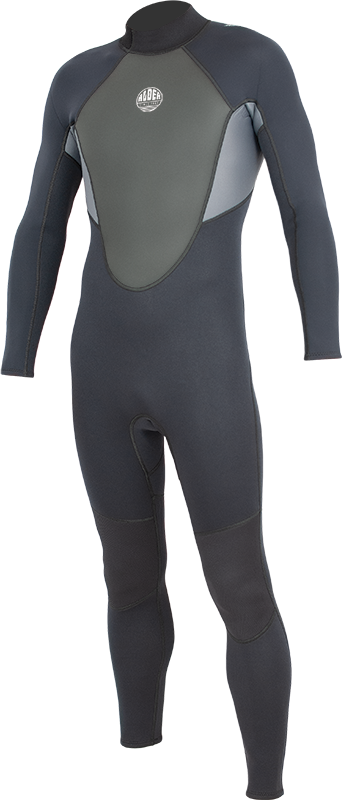 Alder Mens Impact 3/2 Wetsuit - Black-Mens Wetsuits-troggs.com