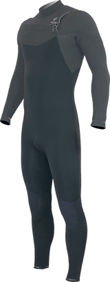 Alder Mens Luxe FX 5/4 Chest Zip Wetsuit - Black-Mens Wetsuits-troggs.com