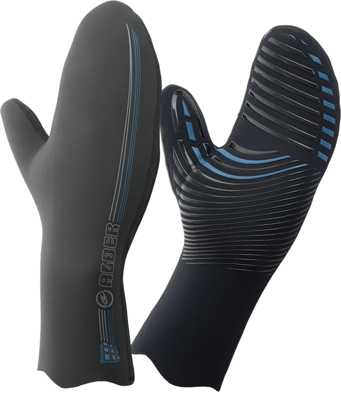Alder Plasma Fast Dry Lined 5mm Mitt-Wetsuit Gloves-troggs.com