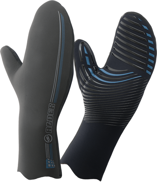 Alder Plasma Fast Dry Lined 5mm Mitt-Wetsuit Gloves-troggs.com