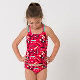 Animal Girls Mazie Tankini - Paradise Pink-Kids Clothing-troggs.com