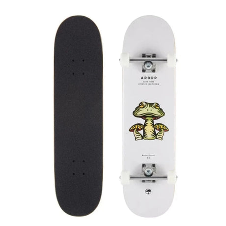 Arbor Whiskey Series 8.0 Complete Skateboard - Forage White-Skateboards-troggs.com