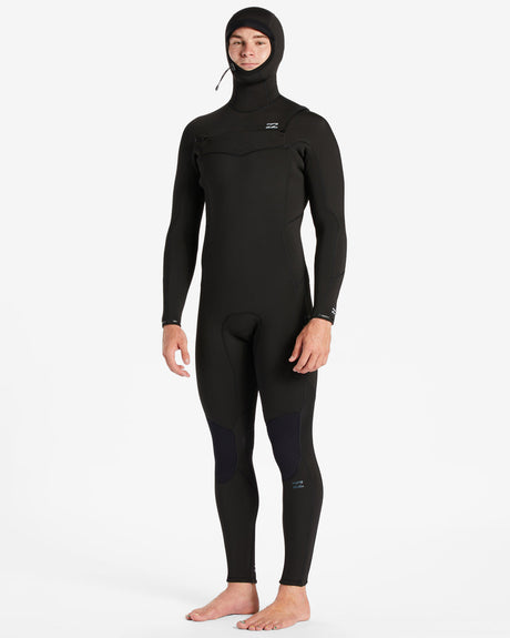 Billabong Mens Absolute 5/4 Hooded Wetsuit - Black Hash-Mens Wetsuits-troggs.com