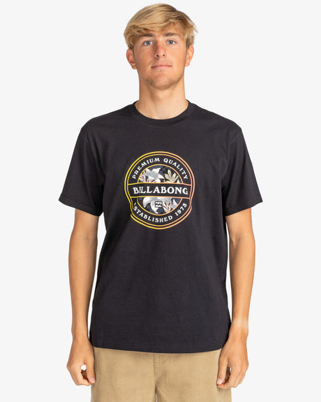 Billabong Rotor Fill T-Shirt - Black-Mens Clothing-troggs.com