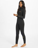 Billabong Womens Synergy 5/4 Wetsuit - Wild Black-Womens Wetsuits-troggs.com