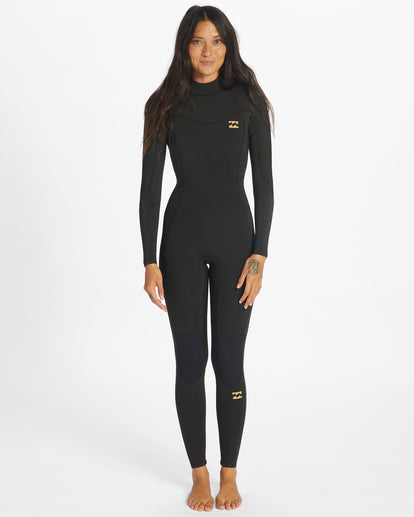 Billabong Womens Synergy 5/4 Wetsuit - Wild Black-Womens Wetsuits-troggs.com