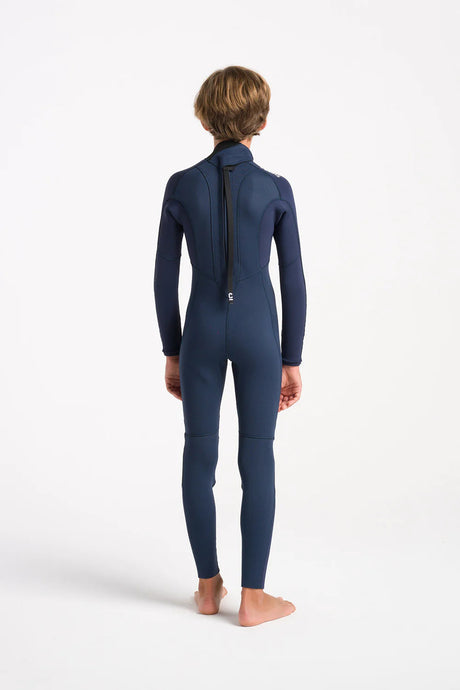 C-Skins Junior NuWave Element 3/2 Wetsuit - Bluestone/Slate/Multi-Kids Wetsuits-troggs.com