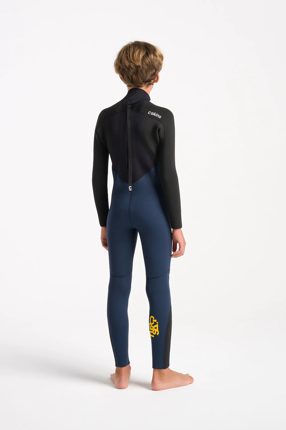 C-Skins Junior NuWave Legend 4/3 Wetsuit - Bluestone/Slate/Multi-Kids Wetsuits-troggs.com