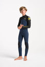 C-Skins Junior NuWave Legend 4/3 Wetsuit - Bluestone/Slate/Multi-Kids Wetsuits-troggs.com