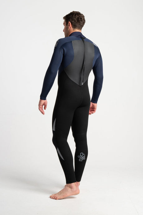 C-Skins Mens Legend 5/4/3 Wetsuit - Black/Slate/Navy/Grey-Mens Wetsuits-troggs.com