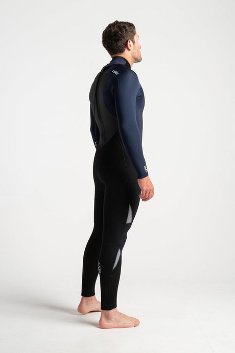 C-Skins Mens Legend 5/4/3 Wetsuit - Black/Slate/Navy/Grey-Mens Wetsuits-troggs.com