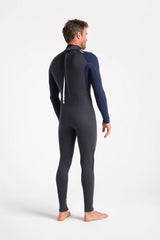 C-Skins Mens NuWave Element 3/2 Wetsuit - Anthracite/Slate/Saffron-Mens Wetsuits-troggs.com