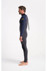 C-Skins Mens NuWave Element 3/2 Wetsuit - Anthracite/Slate/Saffron-Mens Wetsuits-troggs.com