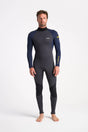 C-Skins Mens NuWave Element 3/2 Wetsuit - Anthracite/Slate/Saffron-Mens Wetsuits-troggs.com