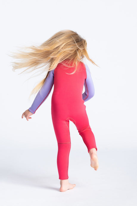 C-Skins Toddler C-Kid Front Zip Wetsuit - Coral/Lilac/Bright Coral-Wetsuits-troggs.com