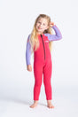 C-Skins Toddler C-Kid Front Zip Wetsuit - Coral/Lilac/Bright Coral-Wetsuits-troggs.com