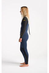C-Skins Womens NuWave Surflite 4/3 Wetsuit - Bluestone/Black/Saffron-Womens Wetsuits-troggs.com