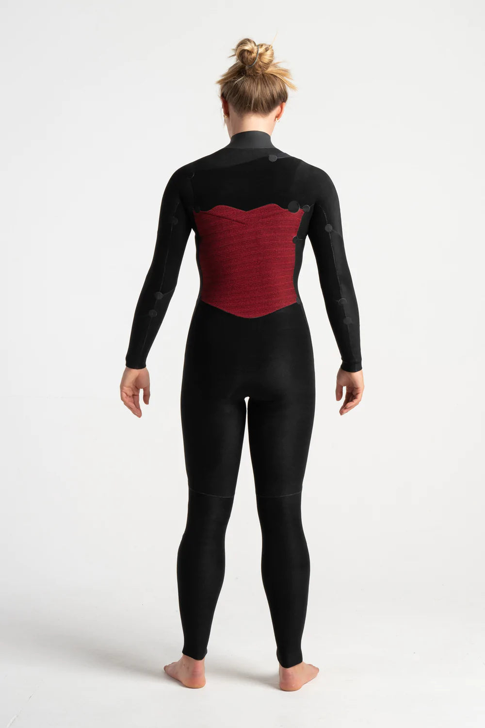 C-Skins Womens Solace 5/4 Chest Zip Wetsuit - Black/ Tropicalw-Womens Wetsuits-troggs.com