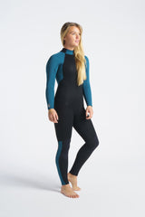 C-Skins Womens Surflite 5/4/3 Wetsuit - Black/Marine-Womens Wetsuits-troggs.com