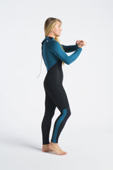 C-Skins Womens Surflite 5/4/3 Wetsuit - Black/Marine-Womens Wetsuits-troggs.com