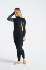 C-Skins Womens Surflite 5/4/3 Wetsuit - Raven Black/Tie Dye-Womens Wetsuits-troggs.com