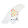 FCS 2 Channel Islands PC Reactor Thruster Fins - White/Flame