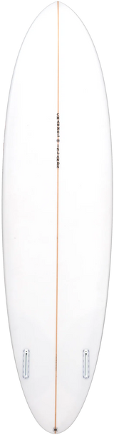 Al Merrick CI Mid Twin 7ft06 Surfboard FCS 2 - White