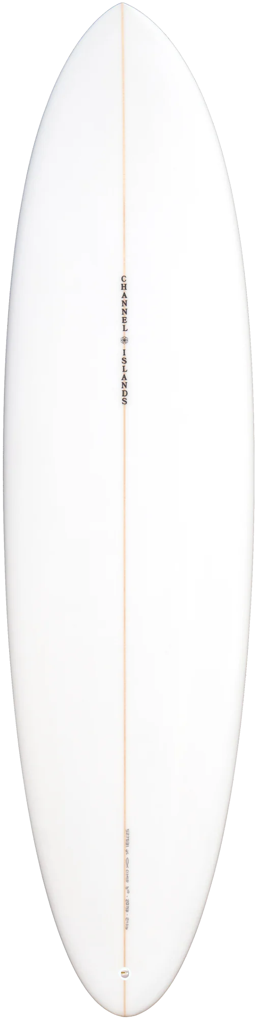 Al Merrick CI Mid Twin 7ft06 Surfboard FCS 2 - White