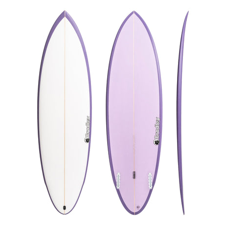 Christiaan Bradley Hossego2 6'6 Surfboard Futures - Purple-Hardboards-troggs.com