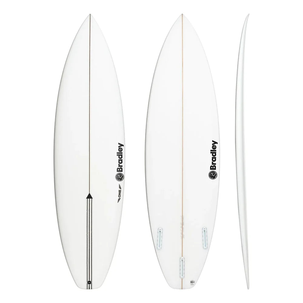 Christiaan Bradley The One 6ft 00 (28.2L) Surfboard Futures - White-Hardboards-troggs.com