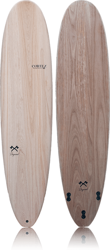 Cortez Woodcraft Surfboard FCS - Dogwood-Hardboards-troggs.com