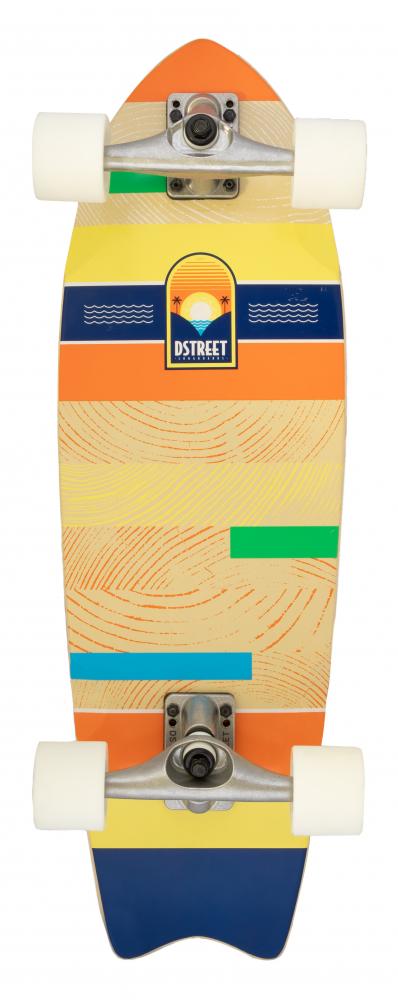 D-Street Coda 29in Surf Skate - Multi-Skateboards-troggs.com