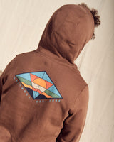 Saltrock Dimensions Pop Colour Hoodie - Brown