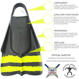 DaFin Slyde Swinfin - Black/Yellow-Bodyboarding-troggs.com