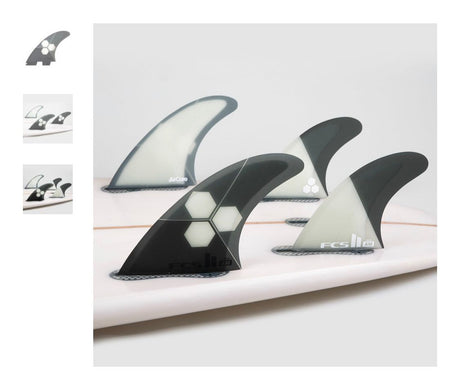 FCS 2 Al Merrick Carver AM PC Tri Quad Retail Fins - Medium-Surfboard Fins-troggs.com